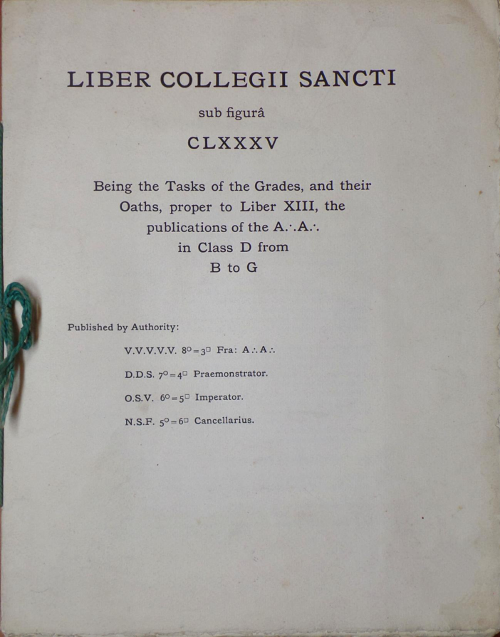 Original scan of Liber Collegii Sancti, PDF page 1