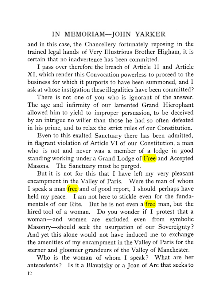 Original scan of John Yarker – In Memoriam, PDF page 12
