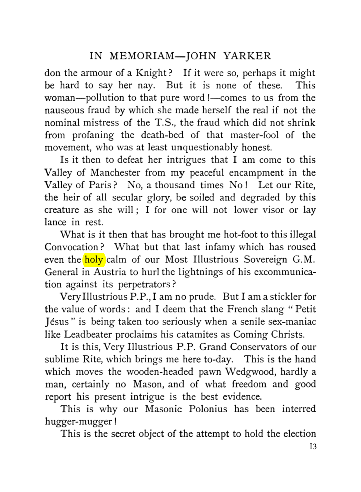 Original scan of John Yarker – In Memoriam, PDF page 13