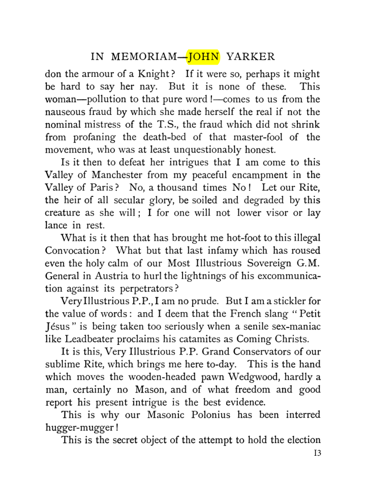 Original scan of John Yarker – In Memoriam, PDF page 13