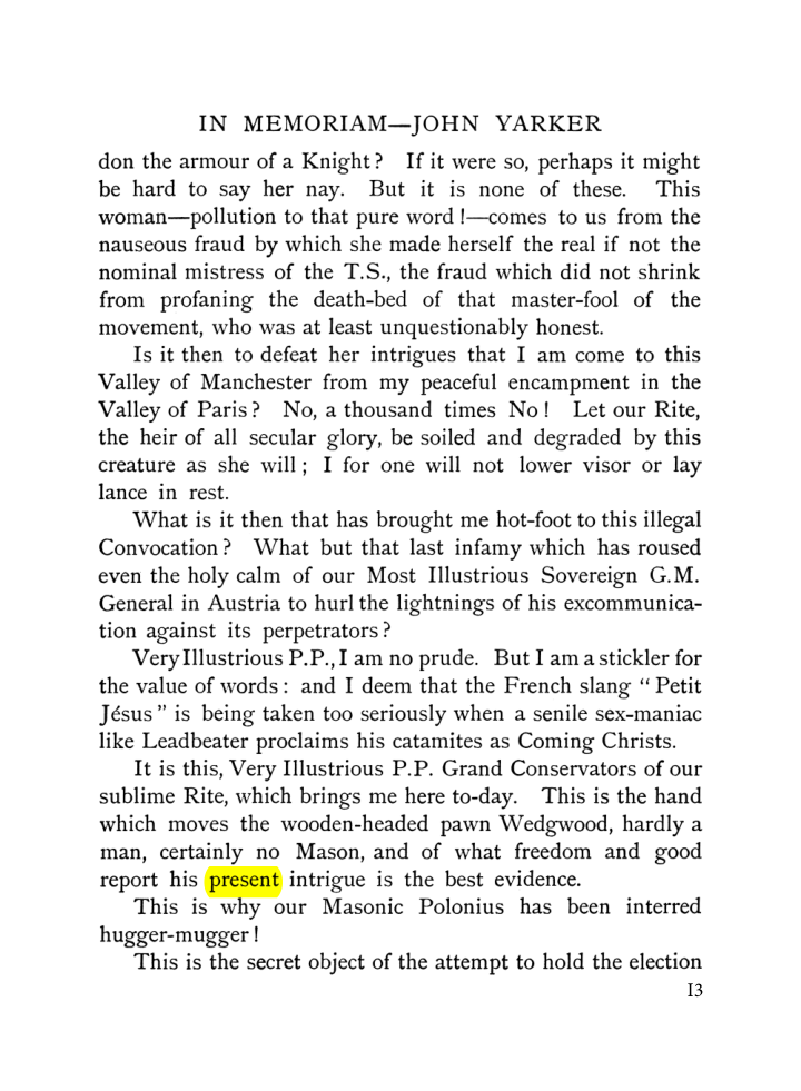 Original scan of John Yarker – In Memoriam, PDF page 13
