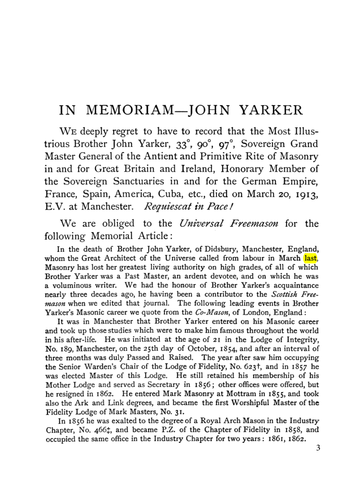 Original scan of John Yarker – In Memoriam, PDF page 3