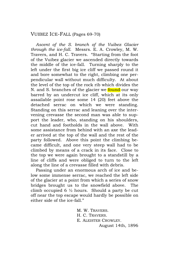 Original scan of Guide to the Walks & Climbs Around Arolla, PDF page 2