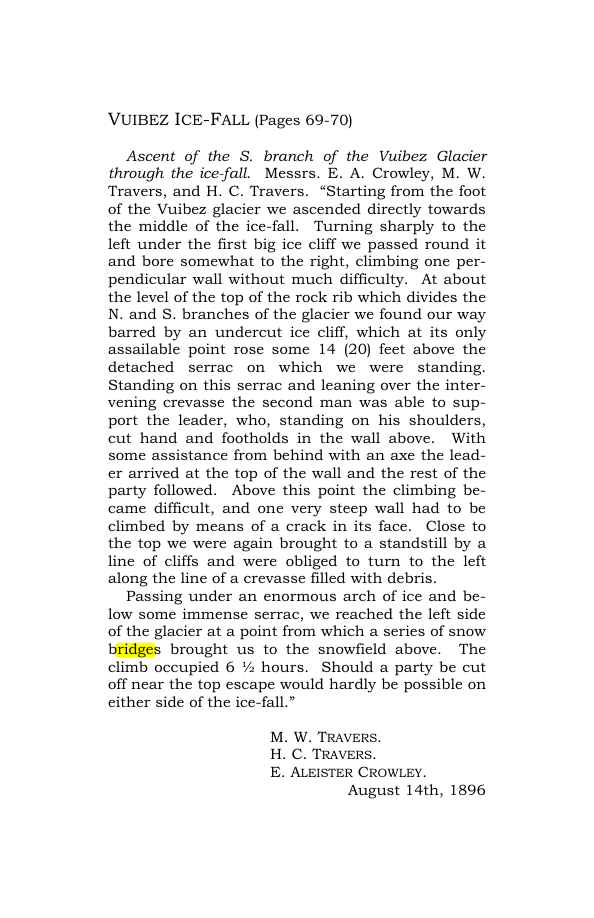 Original scan of Guide to the Walks & Climbs Around Arolla, PDF page 2