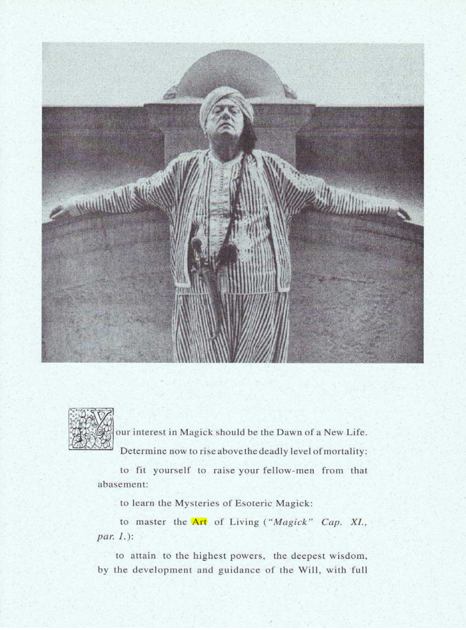 Original scan of Your Interest in Magick, PDF page 1