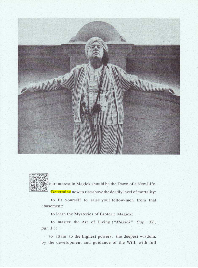 Original scan of Your Interest in Magick, PDF page 1