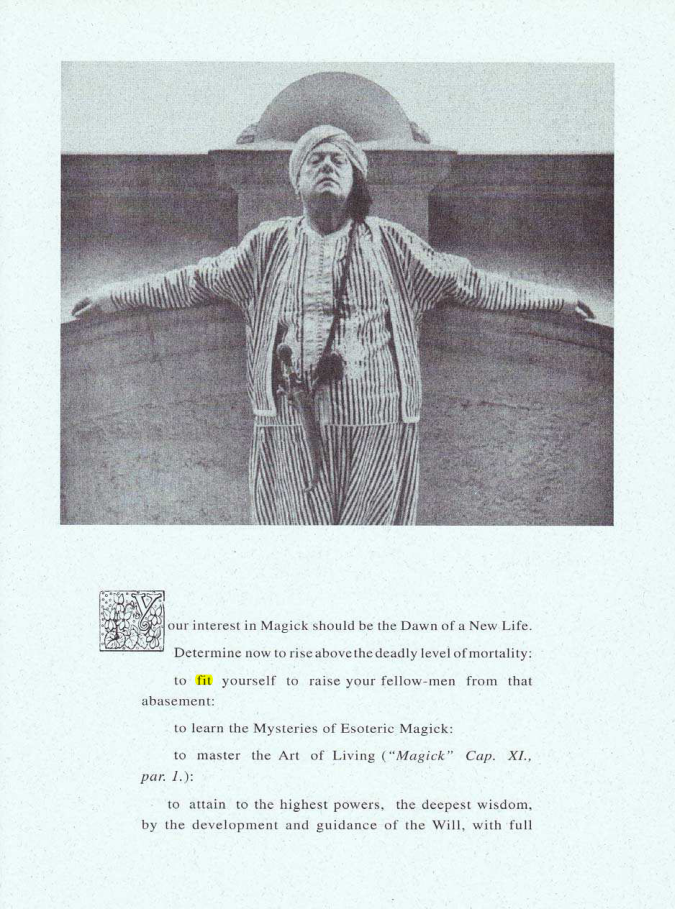 Original scan of Your Interest in Magick, PDF page 1