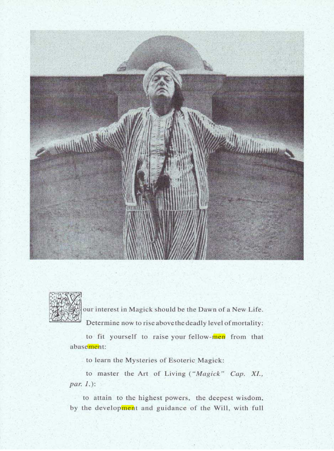 Original scan of Your Interest in Magick, PDF page 1