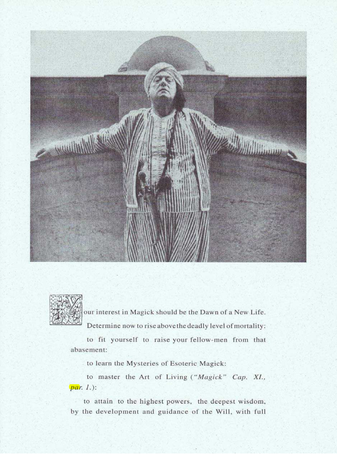Original scan of Your Interest in Magick, PDF page 1