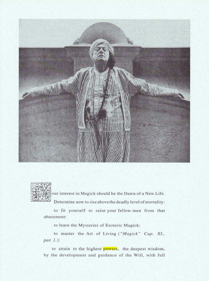 Original scan of Your Interest in Magick, PDF page 1