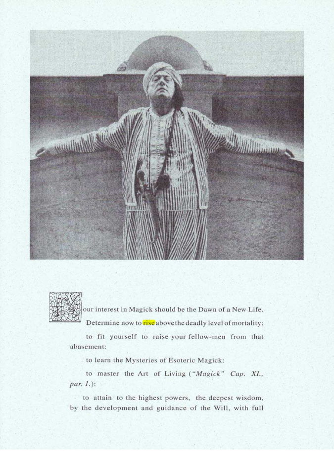 Original scan of Your Interest in Magick, PDF page 1