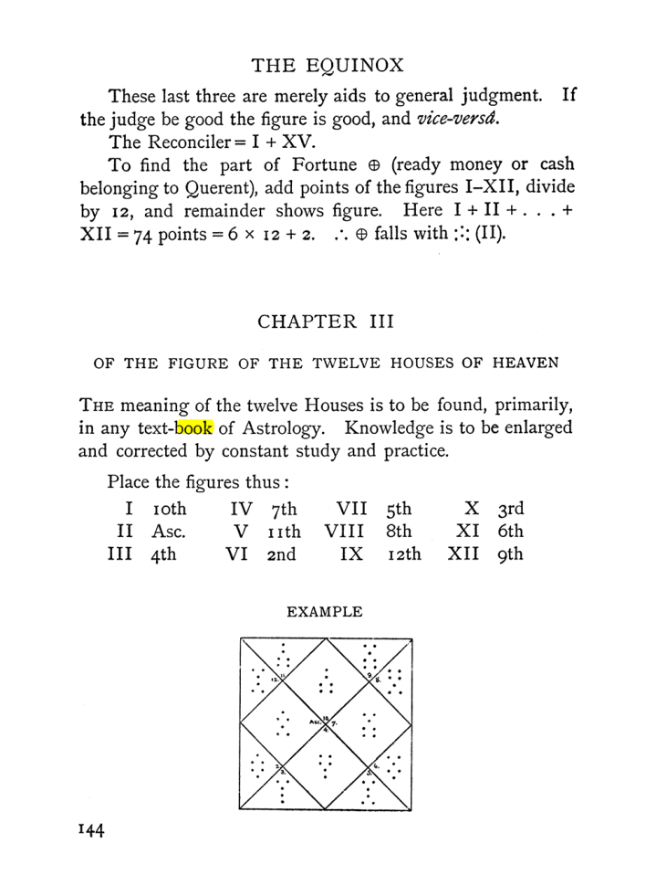Original scan of Handbook of Geomancy, PDF page 10
