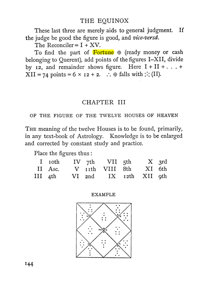 Original scan of Handbook of Geomancy, PDF page 10