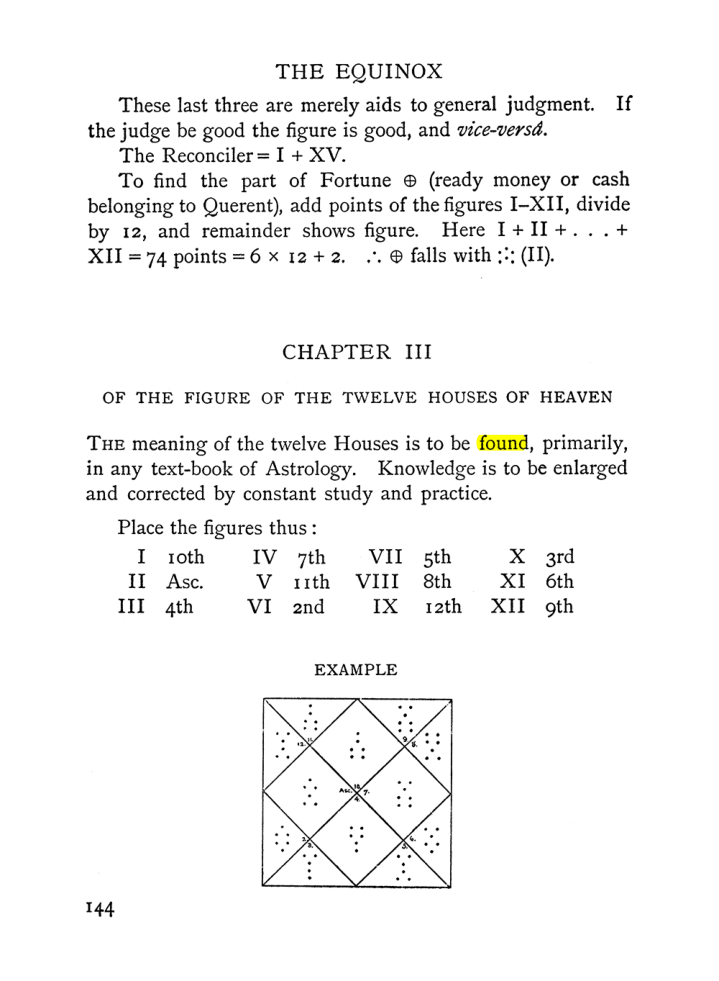 Original scan of Handbook of Geomancy, PDF page 10