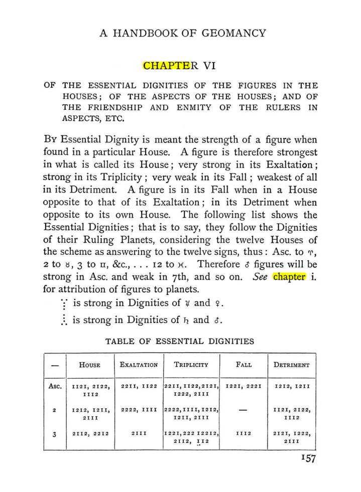 Original scan of Handbook of Geomancy, PDF page 23