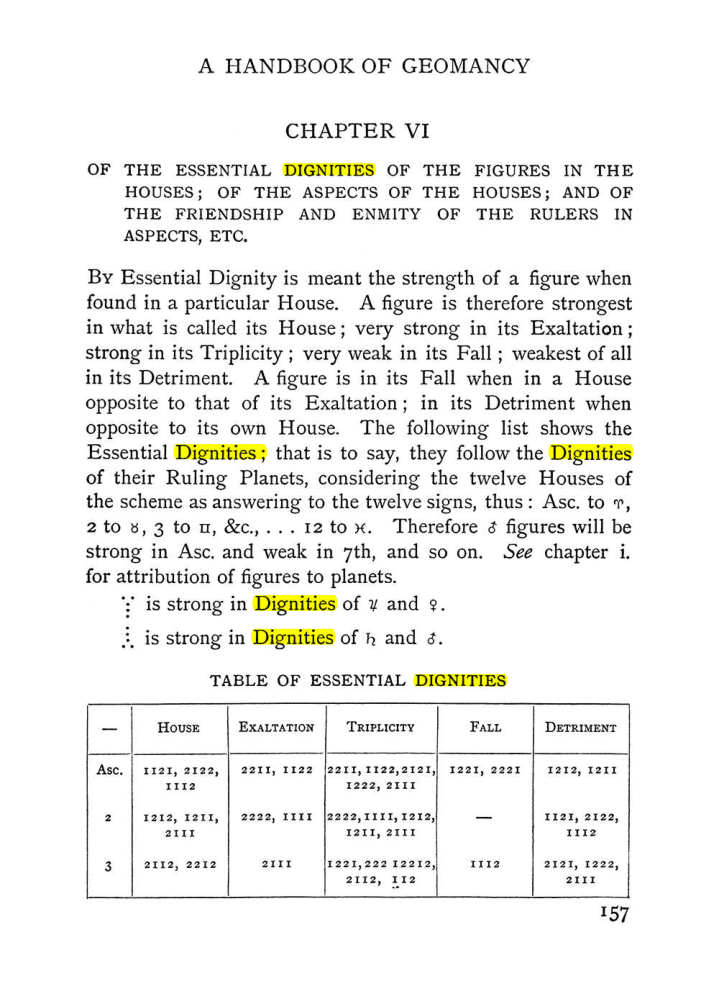 Original scan of Handbook of Geomancy, PDF page 23