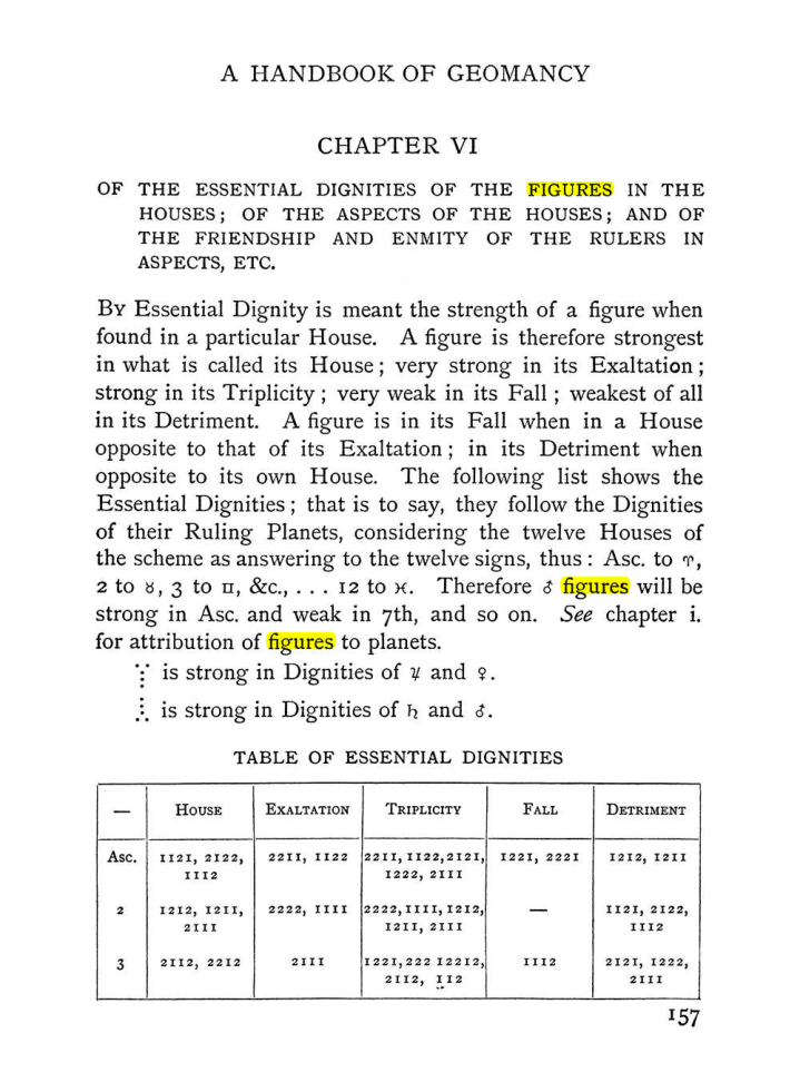 Original scan of Handbook of Geomancy, PDF page 23