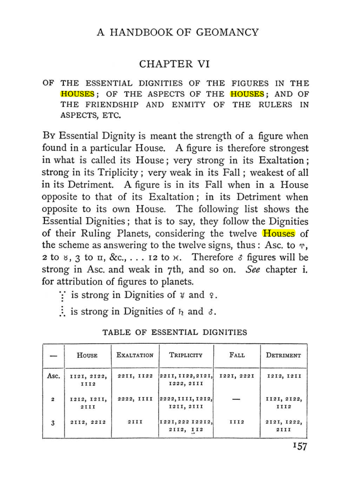 Original scan of Handbook of Geomancy, PDF page 23