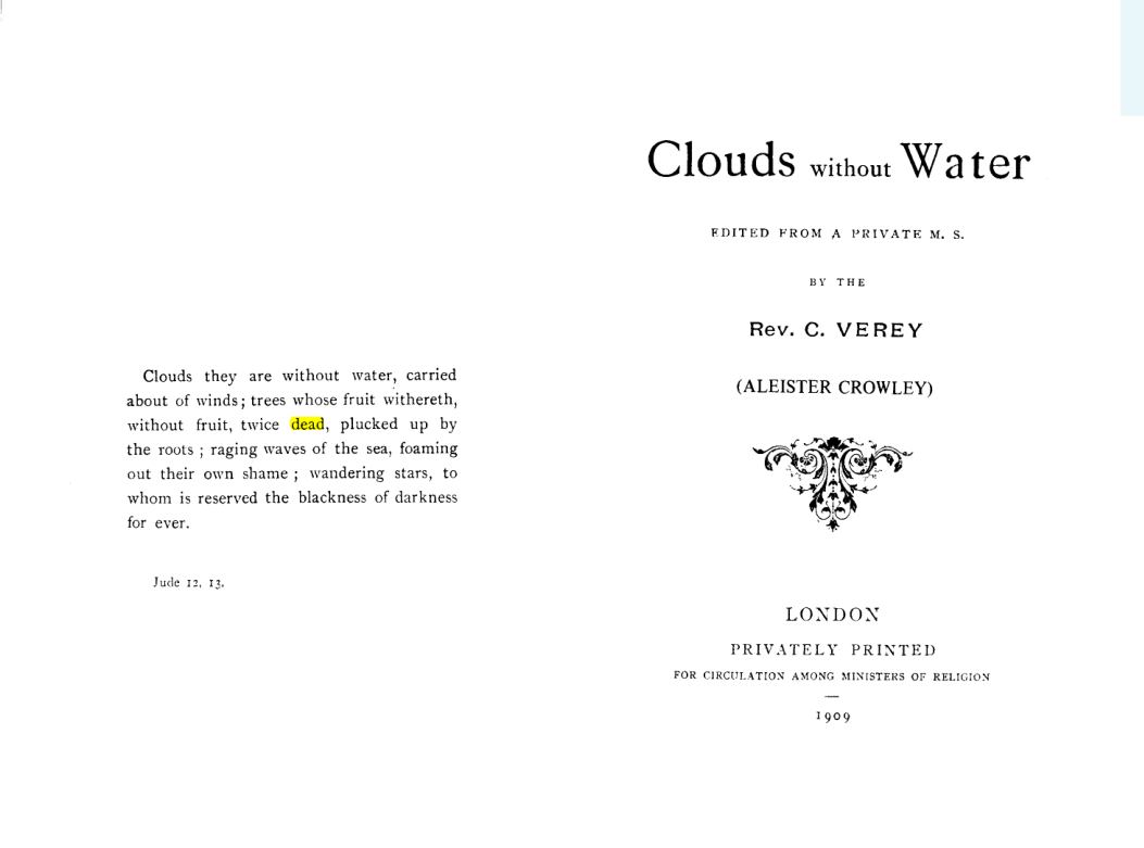 Original scan of Clouds Without Water, PDF page 2