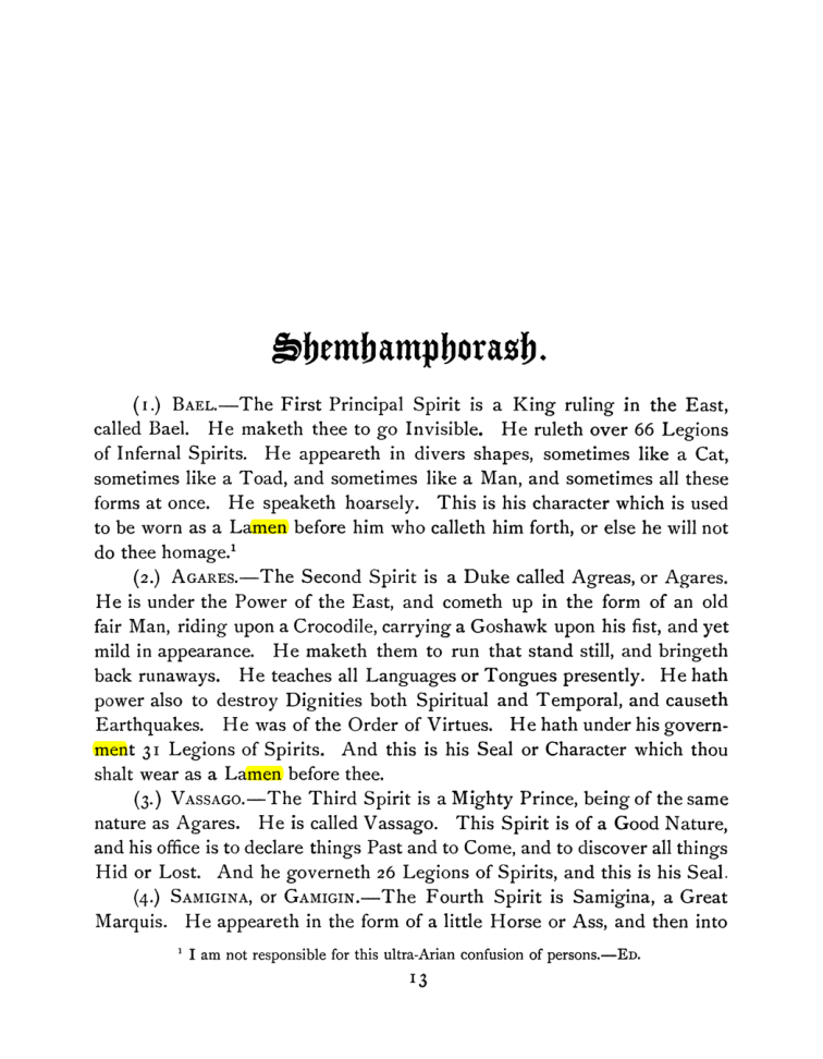 Original scan of The Goetia, PDF page 27