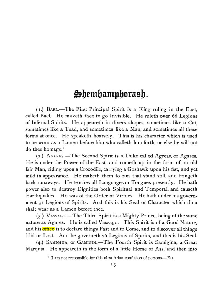 Original scan of The Goetia, PDF page 27