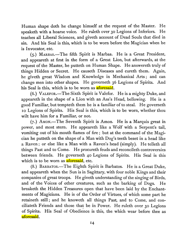Original scan of The Goetia, PDF page 28