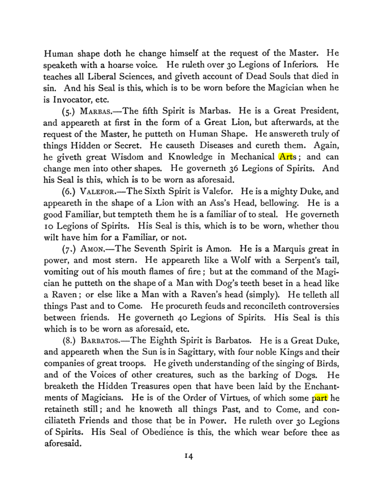 Original scan of The Goetia, PDF page 28