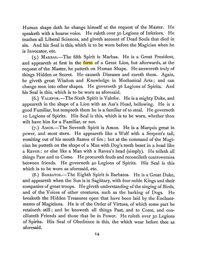 Original scan of The Goetia, PDF page 28