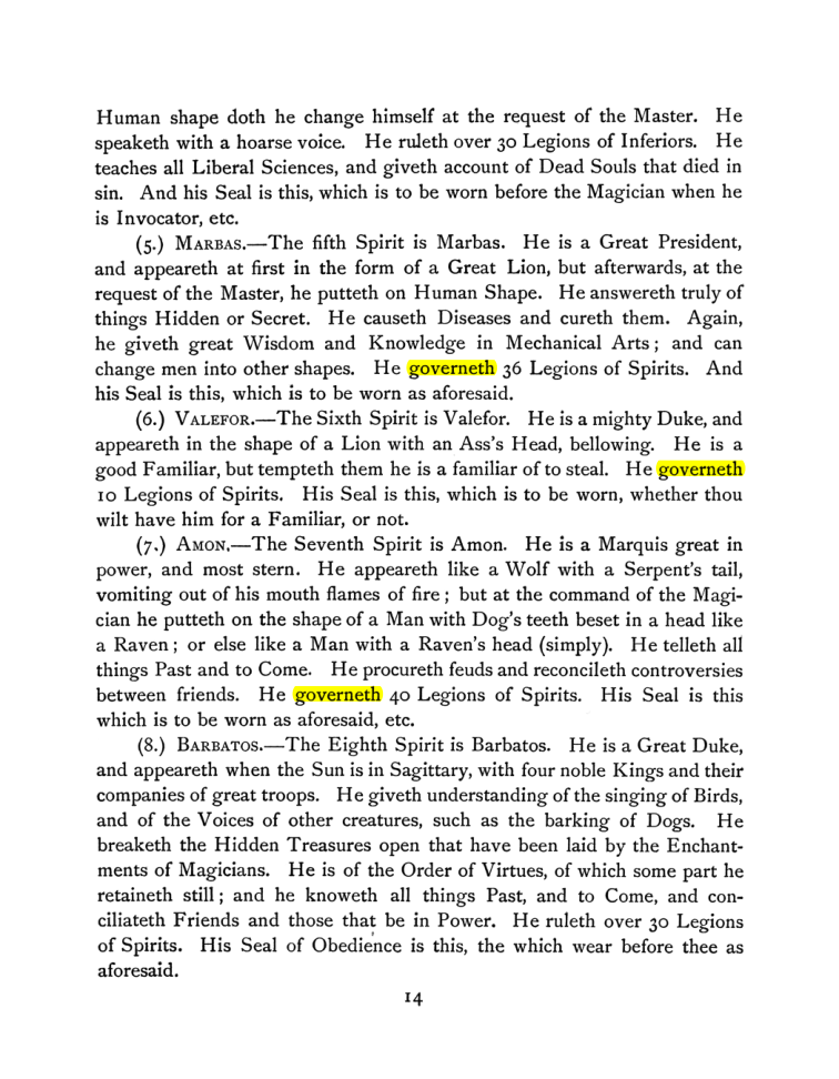 Original scan of The Goetia, PDF page 28