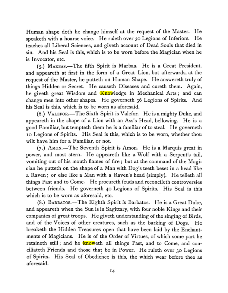 Original scan of The Goetia, PDF page 28