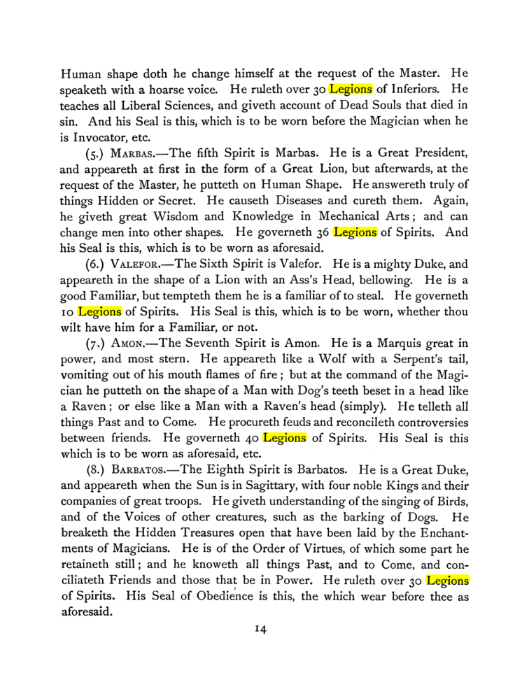 Original scan of The Goetia, PDF page 28