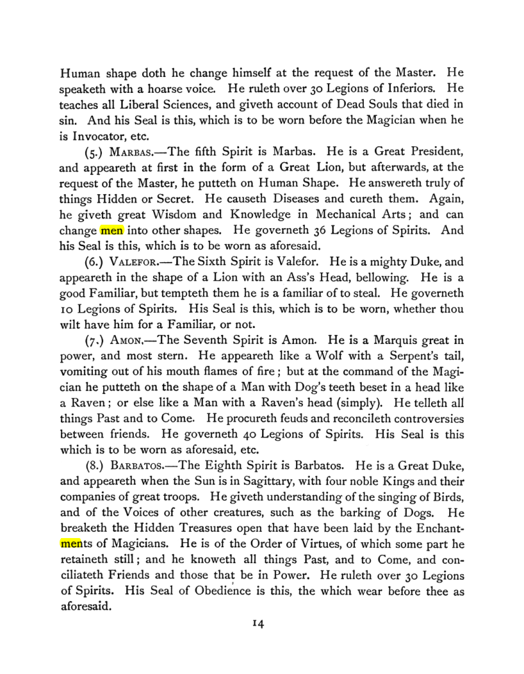 Original scan of The Goetia, PDF page 28