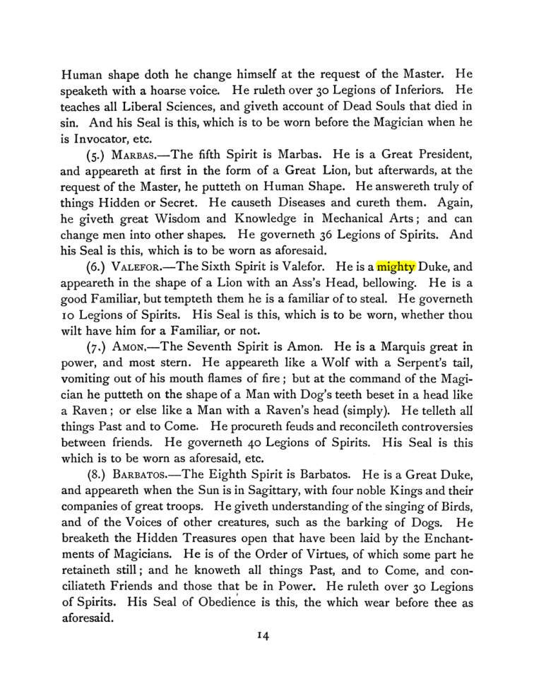 Original scan of The Goetia, PDF page 28