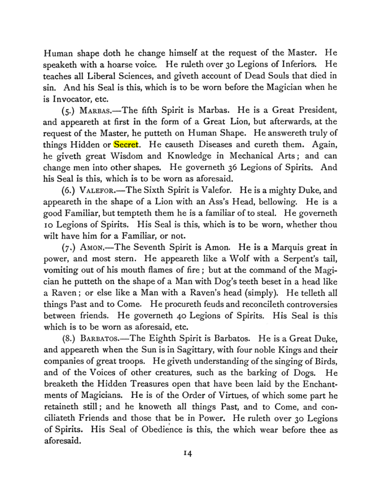 Original scan of The Goetia, PDF page 28