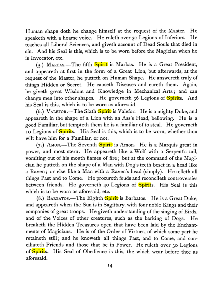 Original scan of The Goetia, PDF page 28