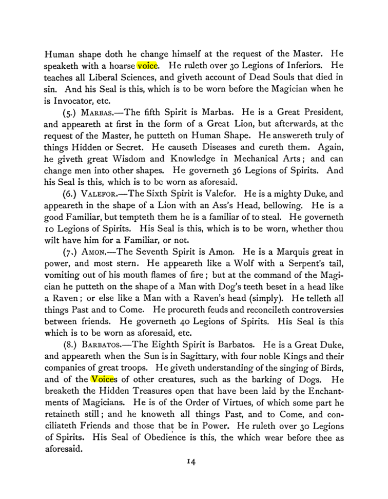 Original scan of The Goetia, PDF page 28