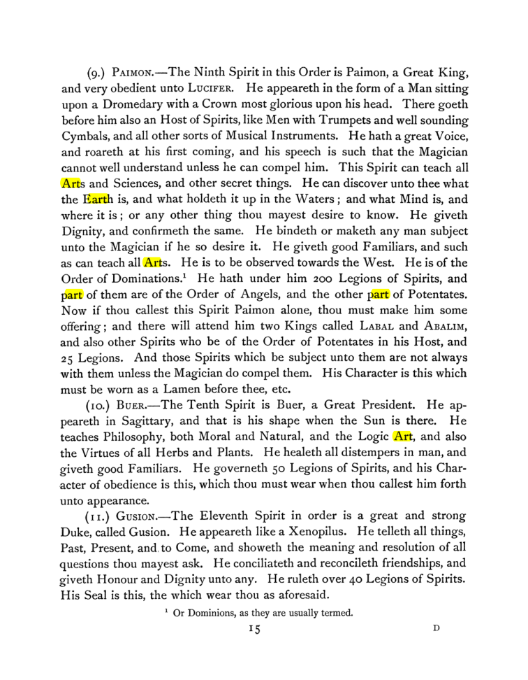 Original scan of The Goetia, PDF page 29