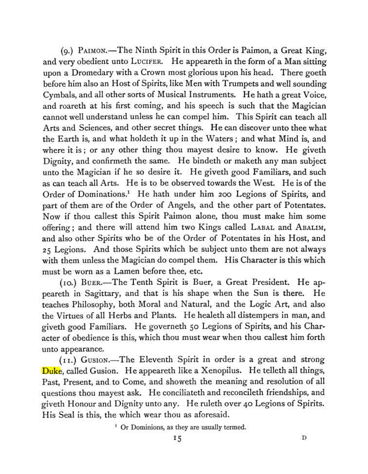 Original scan of The Goetia, PDF page 29