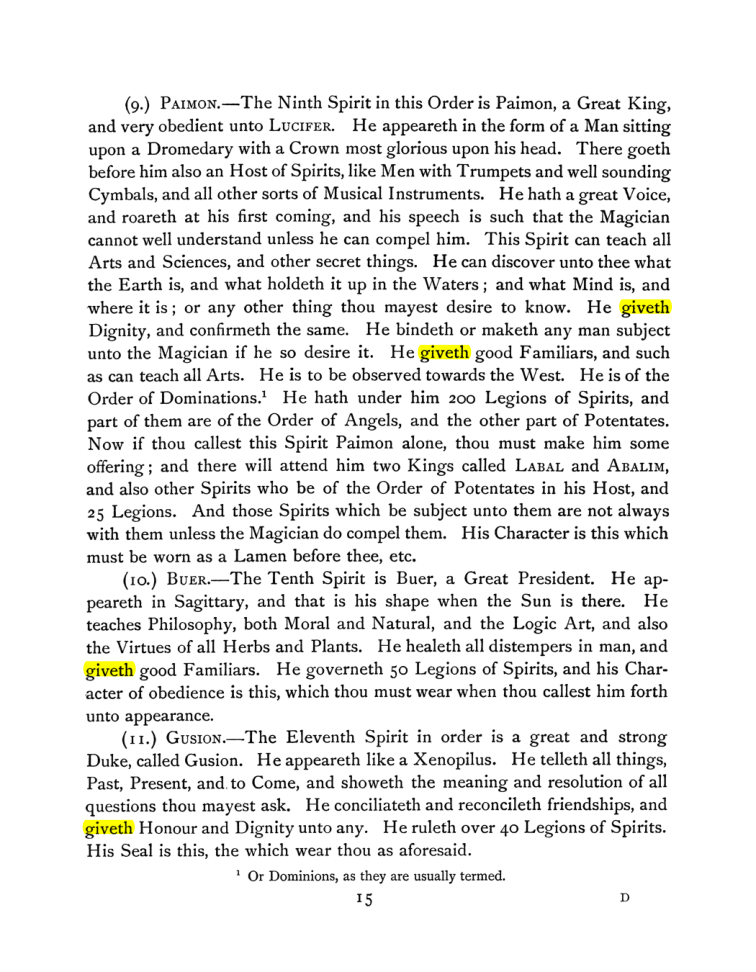 Original scan of The Goetia, PDF page 29