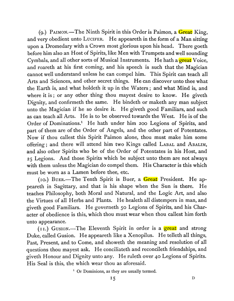 Original scan of The Goetia, PDF page 29