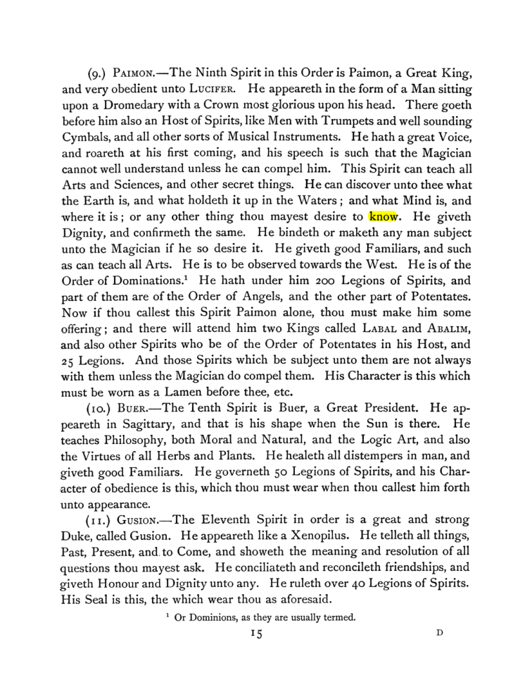 Original scan of The Goetia, PDF page 29