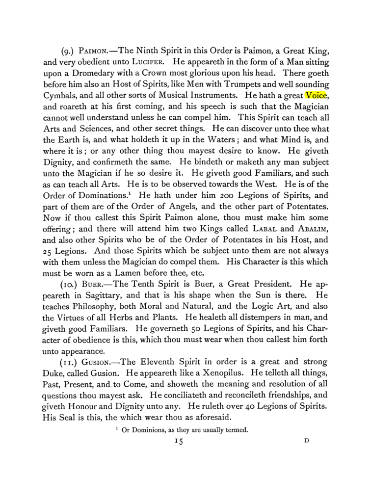 Original scan of The Goetia, PDF page 29