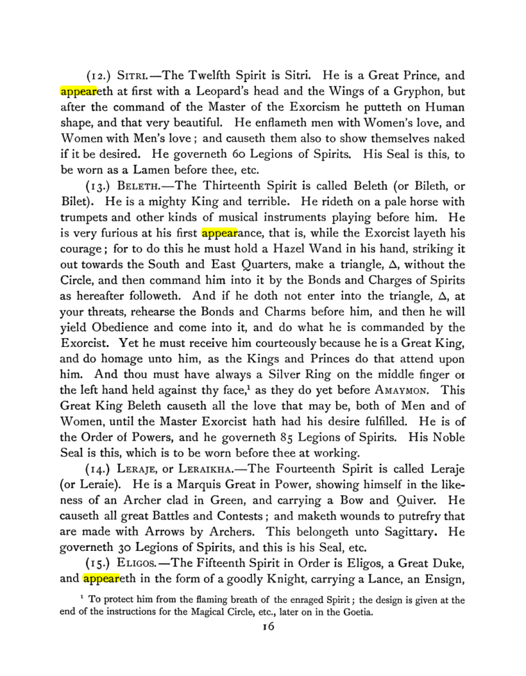 Original scan of The Goetia, PDF page 30