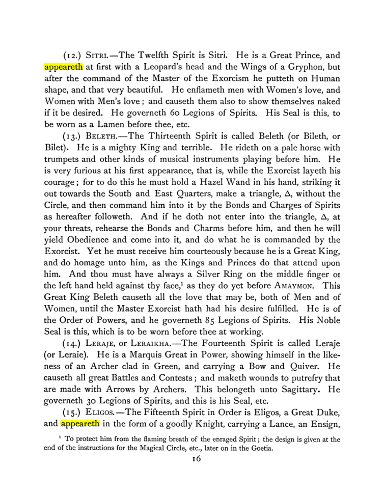 Original scan of The Goetia, PDF page 30
