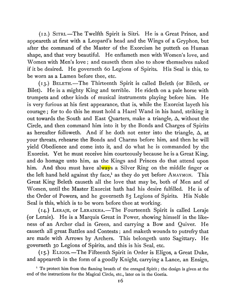 Original scan of The Goetia, PDF page 30