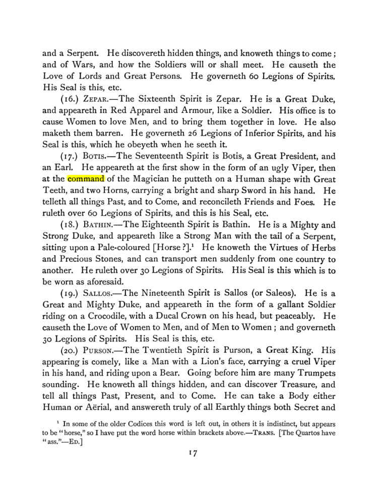 Original scan of The Goetia, PDF page 31