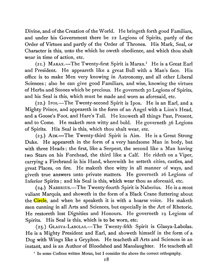 Original scan of The Goetia, PDF page 32
