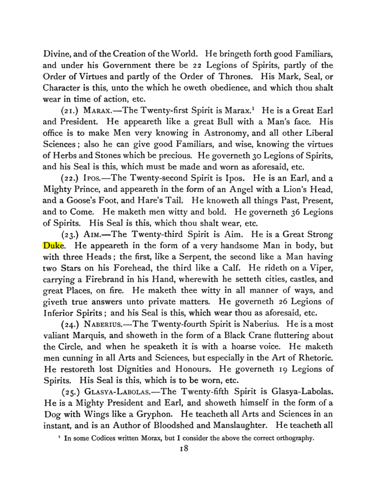 Original scan of The Goetia, PDF page 32
