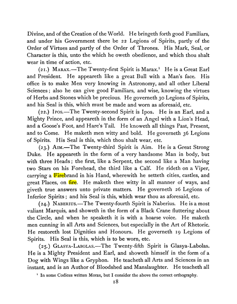 Original scan of The Goetia, PDF page 32