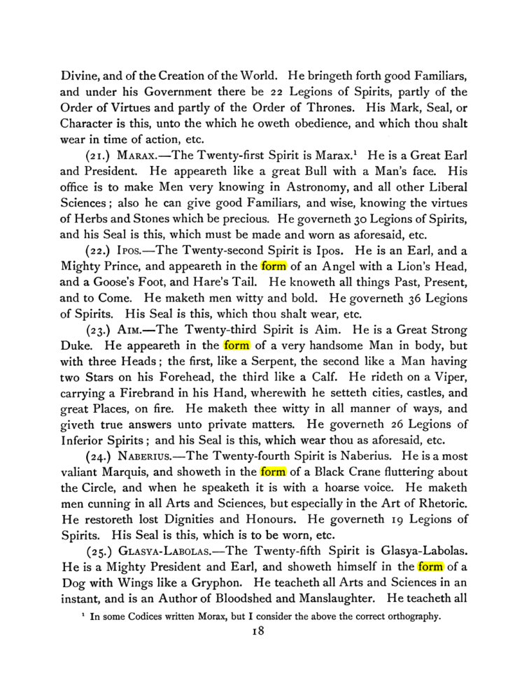Original scan of The Goetia, PDF page 32